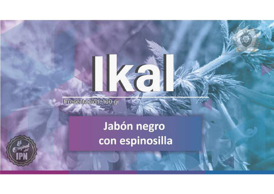 Ikal.  Jabón negro con espinosilla.