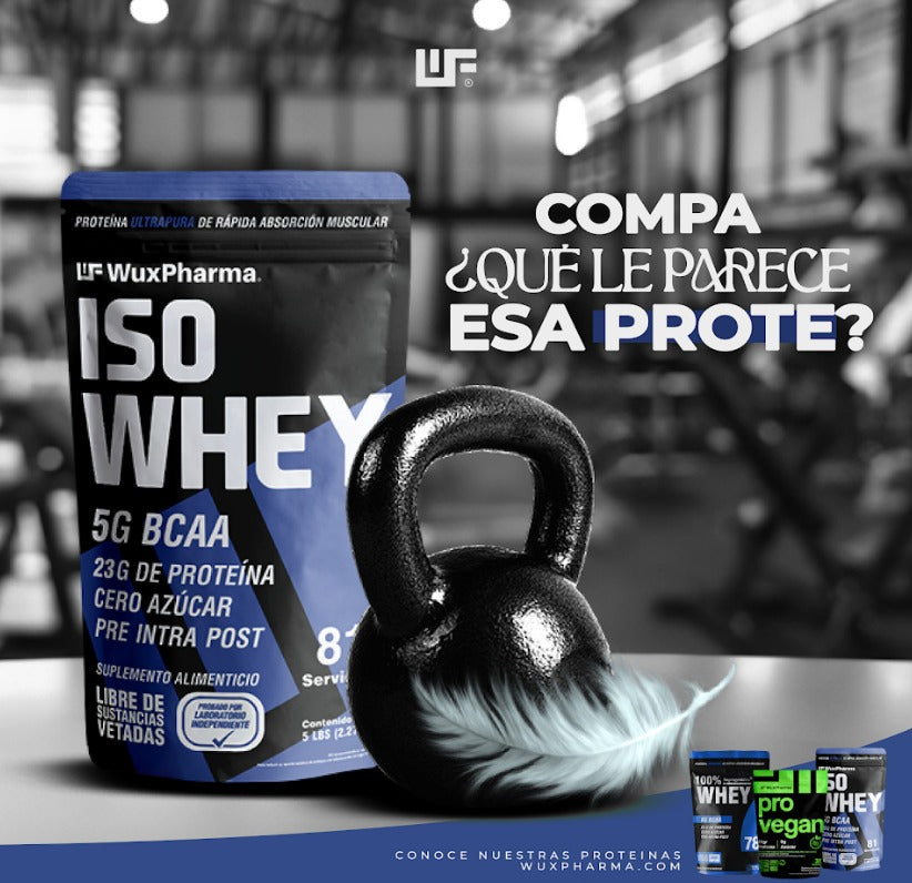 ISO WHEY 23 GR DE PROTEINA. CERO AZUCAR