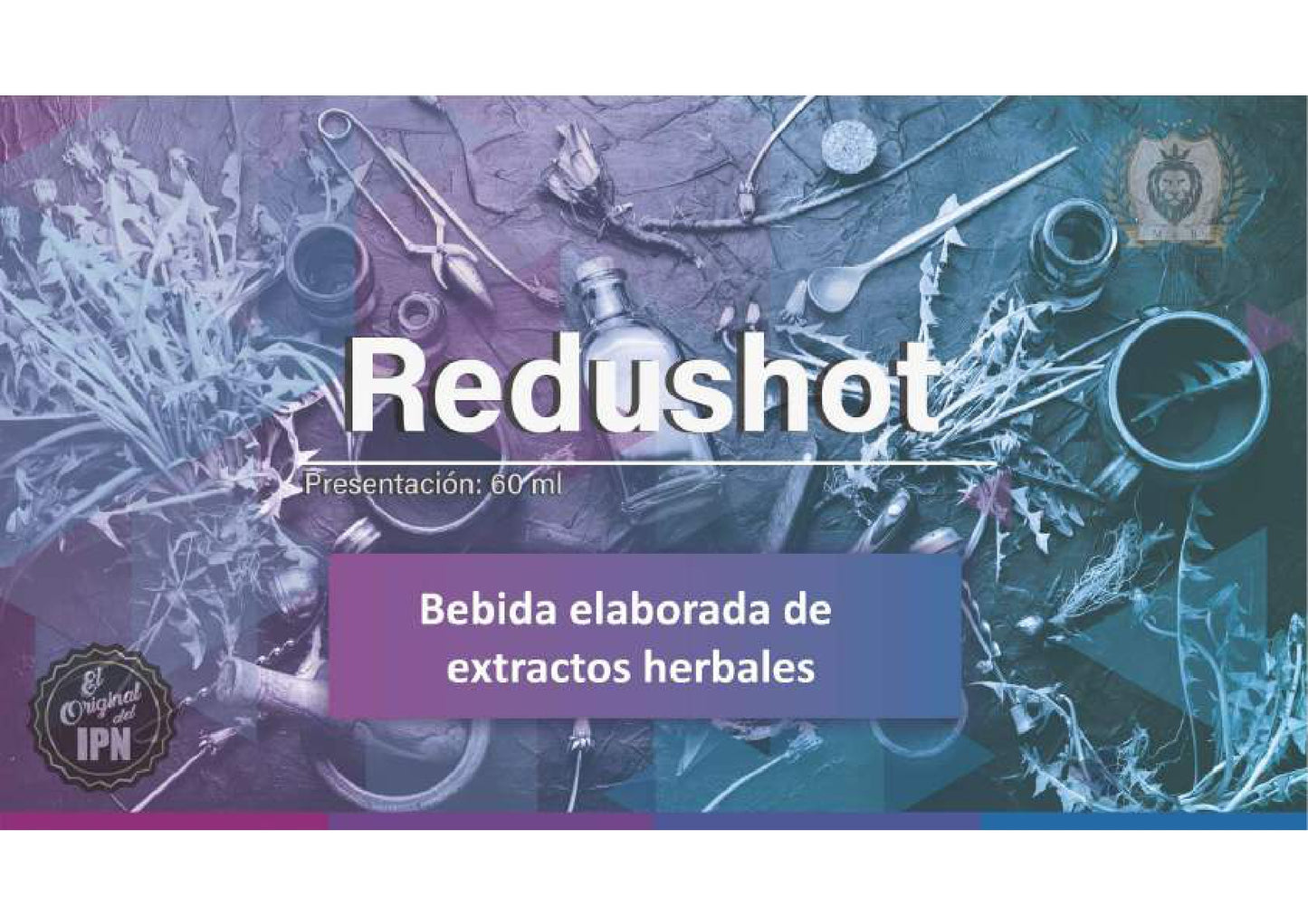 Redushot. Bebida elaborada con extractos herbales.