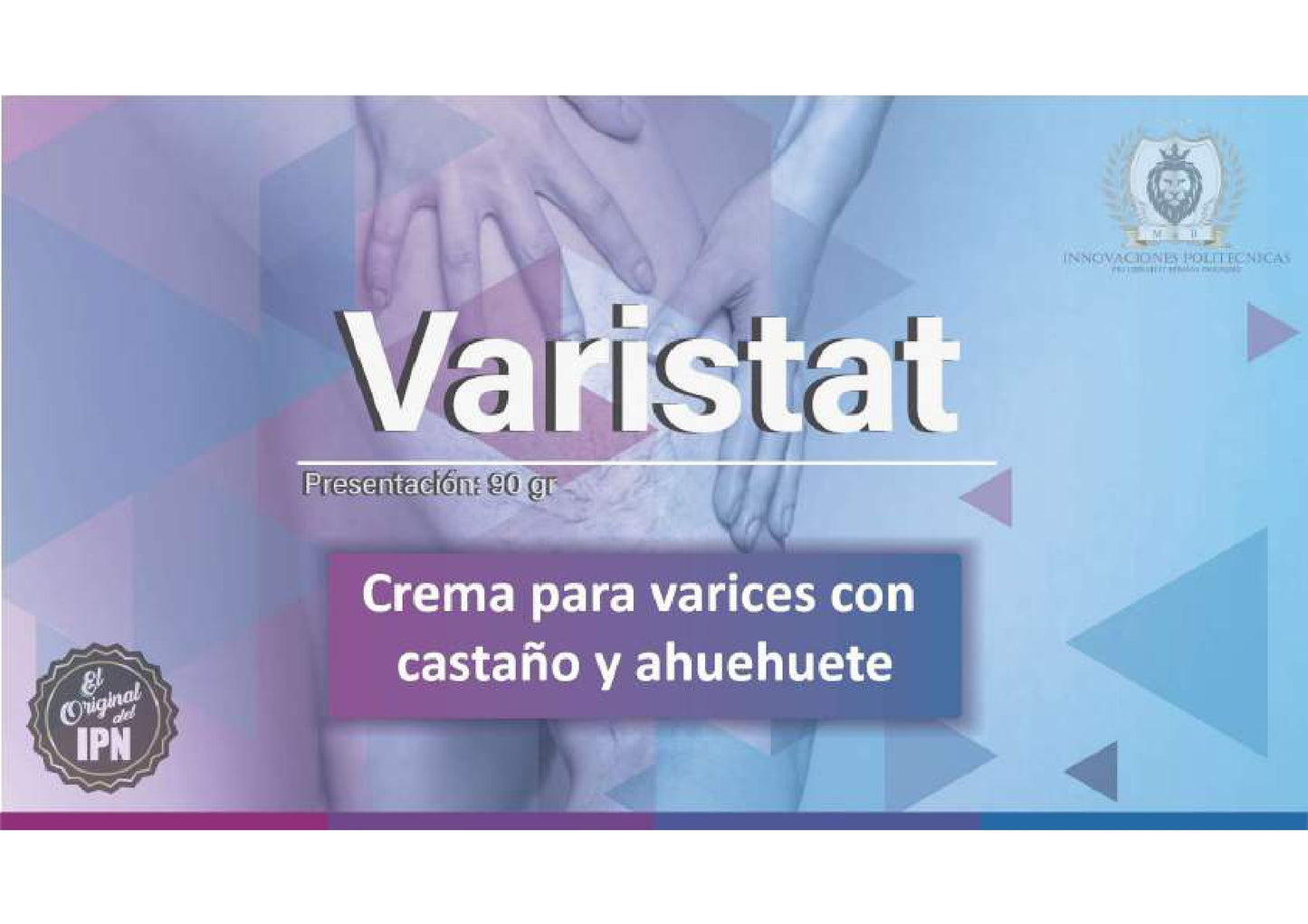 Varistat.  Crema para varices con castaño y ahuehuete.